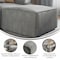 Flash Furniture Bridgetown Luxury Modular Sectional Sofa, Ottoman Seat, Gray IS-IT2231-OT-GRY-GG - alternate 4